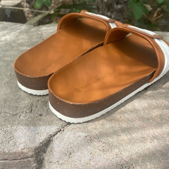 Tory Burch Leigh slides shoes sandals 7.5 - Picture 6 of 10